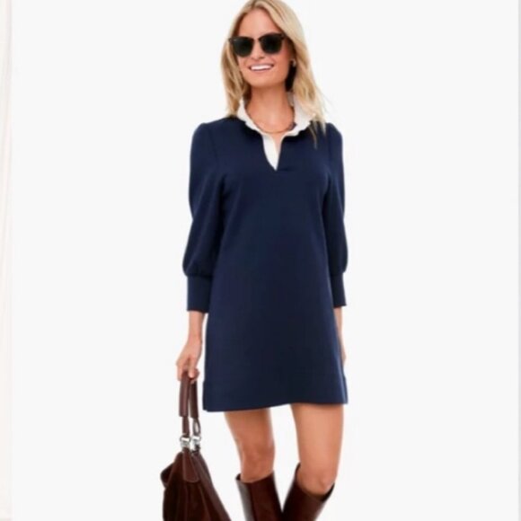 Tuckernuck Pomander Place Navy Charlotte Dress - Picture 1 of 16